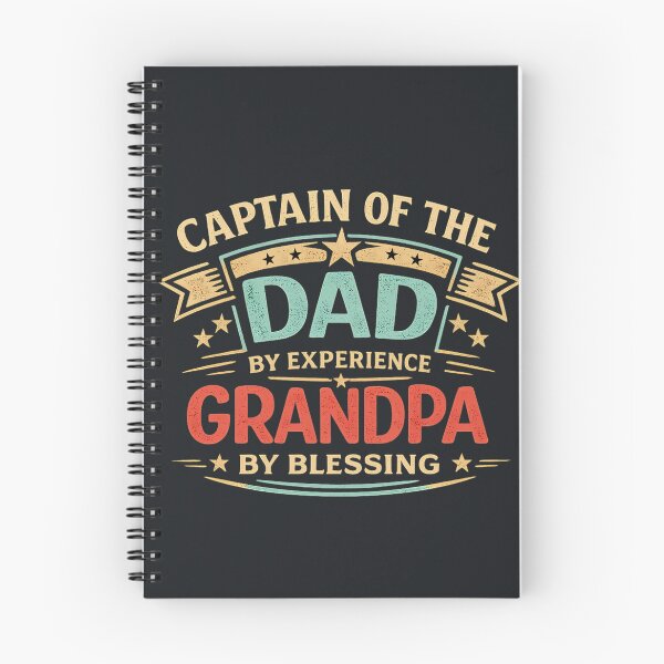 Item preview, Captain Of The Family Team Dad By Experience Grandpa By Blessing Vintage Retro Father's Day T-Shirt designed and sold by Minimal Aura.
