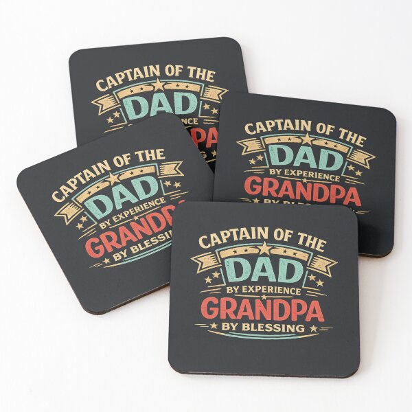 Item preview, Captain Of The Family Team Dad By Experience Grandpa By Blessing Vintage Retro Father's Day T-Shirt designed and sold by Minimal Aura.