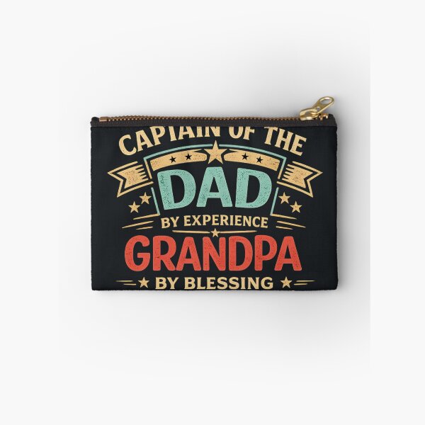 Item preview, Captain Of The Family Team Dad By Experience Grandpa By Blessing Vintage Retro Father's Day T-Shirt designed and sold by Minimal Aura.