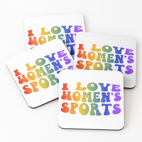 Item preview, I Love Women's Sports Groovy Rainbow designed and sold by coffeepolicy.