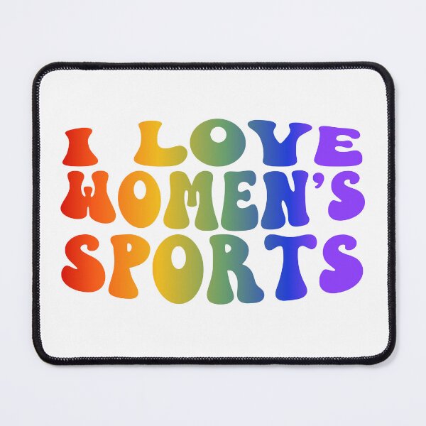 Item preview, I Love Women's Sports Groovy Rainbow designed and sold by coffeepolicy.