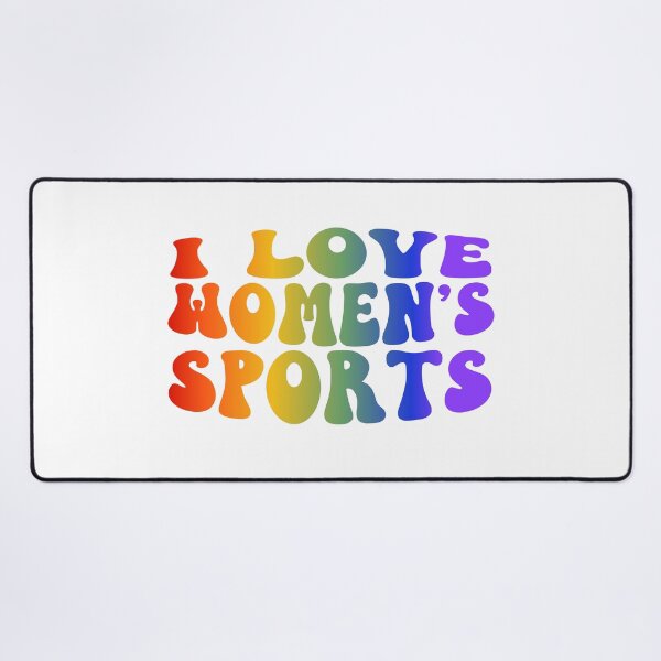Item preview, I Love Women's Sports Groovy Rainbow designed and sold by coffeepolicy.