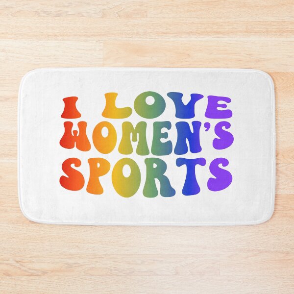 Item preview, I Love Women's Sports Groovy Rainbow designed and sold by coffeepolicy.