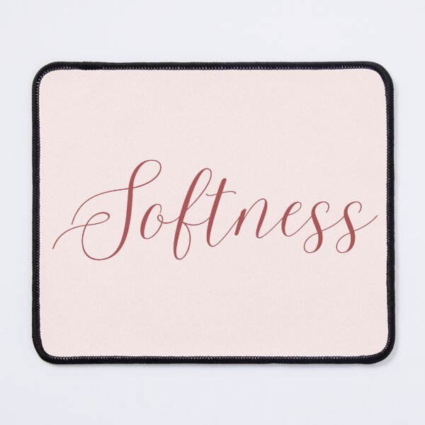 Item preview, Softness Pink Typography Pastel Background Minimal Aesthetic Design designed and sold by KleanGirlAesthetics.