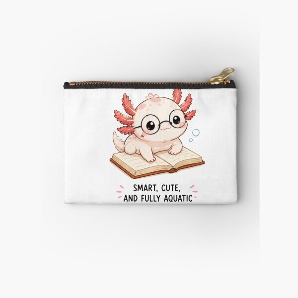 Item preview, Cute Axolotl Bookworm Sticker | Smart Cute Fully Aquatic Book Lover Design designed and sold by Ancient Egypt treasures.