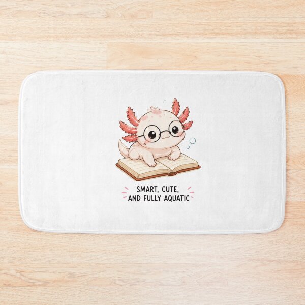 Item preview, Cute Axolotl Bookworm Sticker | Smart Cute Fully Aquatic Book Lover Design designed and sold by Ancient Egypt treasures.