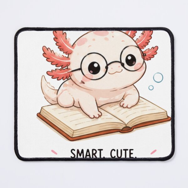 Item preview, Cute Axolotl Bookworm Sticker | Smart Cute Fully Aquatic Book Lover Design designed and sold by Ancient Egypt treasures.