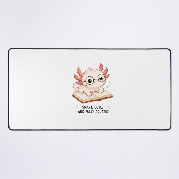 Item preview, Cute Axolotl Bookworm Sticker | Smart Cute Fully Aquatic Book Lover Design designed and sold by Ancient Egypt treasures.