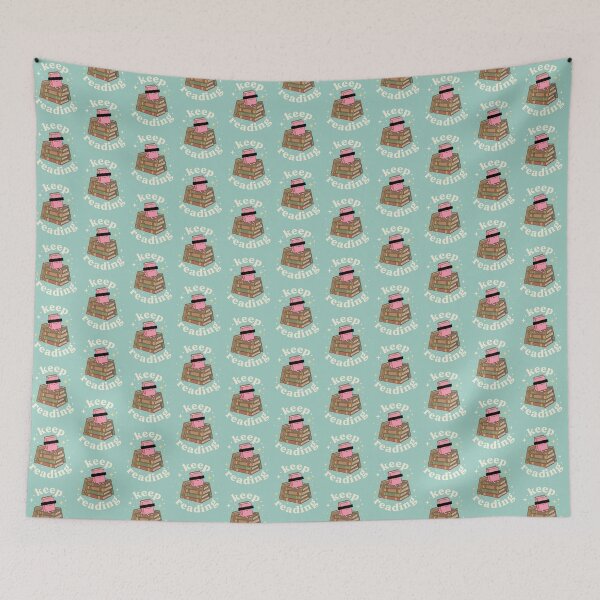 Item preview, Retro Flat Cute Censored Books Keep Reading designed and sold by DuckOddity.