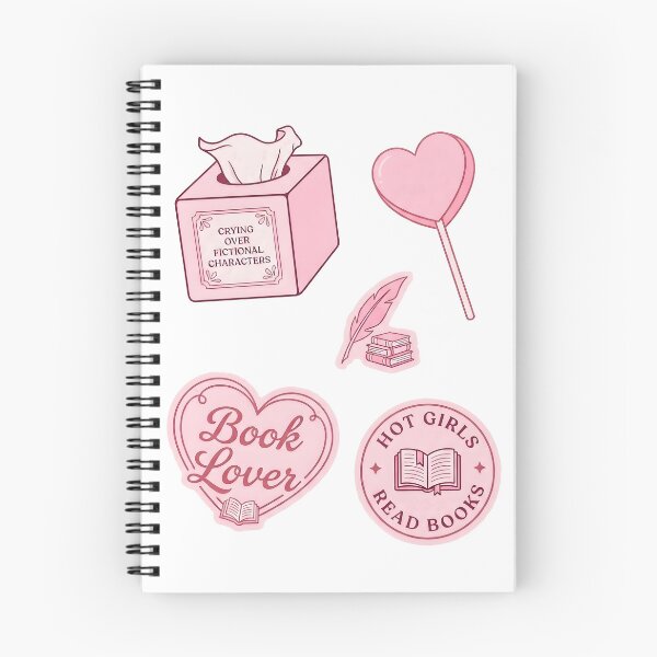 Item preview, Pink Bookish Sticker Set designed and sold by stylishsketcher.