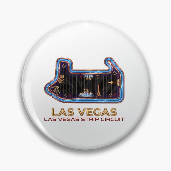 Item preview, Las Vegas Strip Circuit Track Layout – Minimalist Racing Circuit Art designed and sold by mentosdesigner.