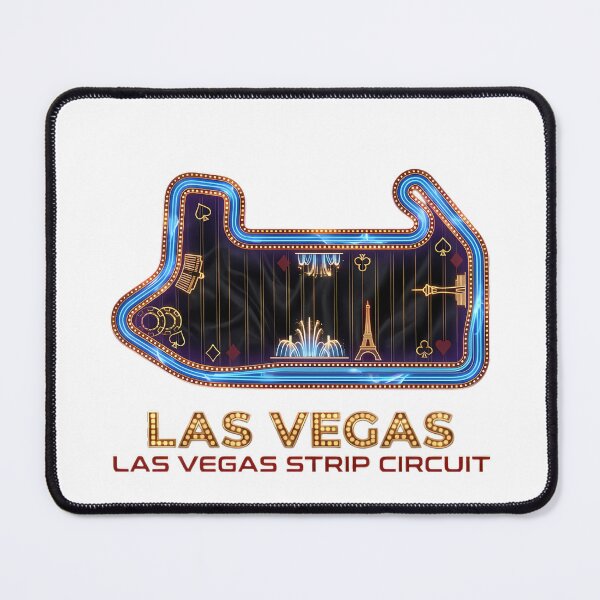 Item preview, Las Vegas Strip Circuit Track Layout – Minimalist Racing Circuit Art designed and sold by mentosdesigner.