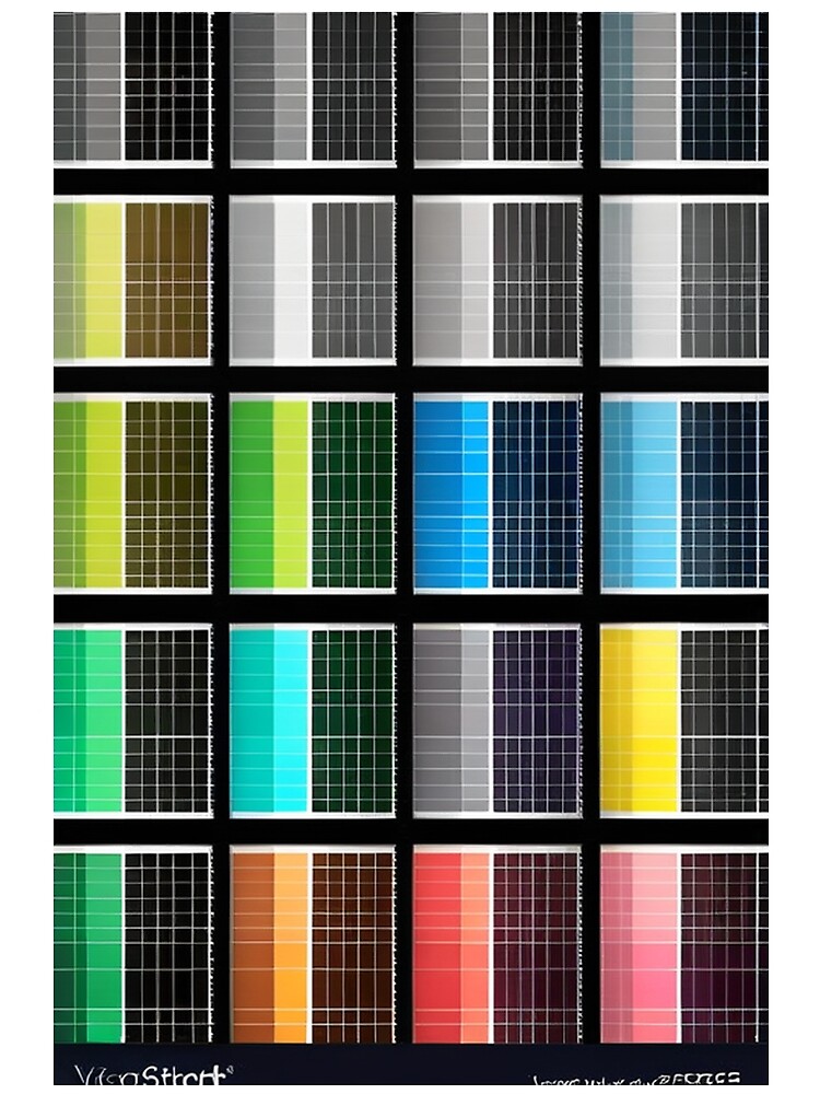 Thumbnail 3 von 3, Tuch, Graphic Design - Digital Design Color Palette, Reference Grid for Graphic Artists designt und verkauft von Reverso-Design.