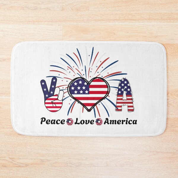 Item preview, Peace Love America designed and sold by ZenfiniteDesign.