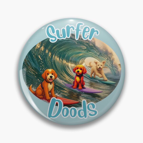 Item preview, Surfer Doods (oval) designed and sold by Doodles Down South.