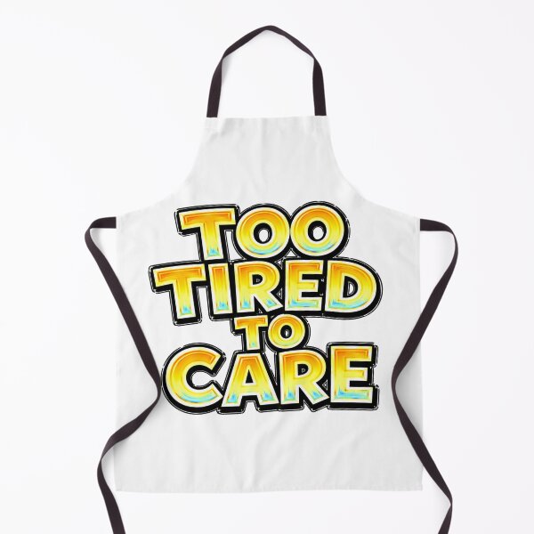 Item preview, TOO TIRED TO CARE – hand drawn childlike typography designed and sold by Mac Sketches.