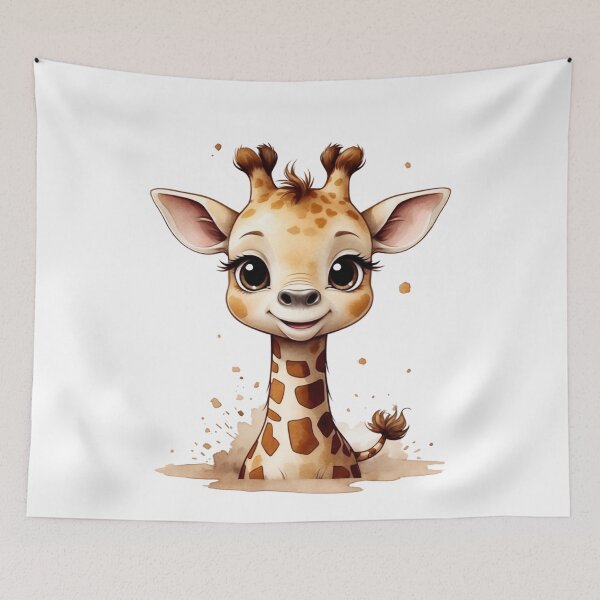 Item preview, Cute little giraffe in sepia. Minimalistic baby giraffe. designed and sold by NewtBoo.