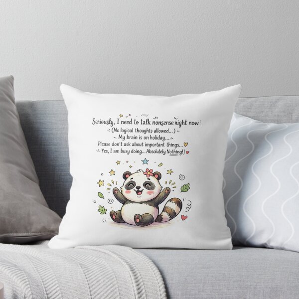 Item preview, Cute Panda Quote PNG | Seriously I Need to Talk Nonsense Right Now | Funny Kawaii Panda Sublimation Design | Transparent PNG designed and sold by arifali786.