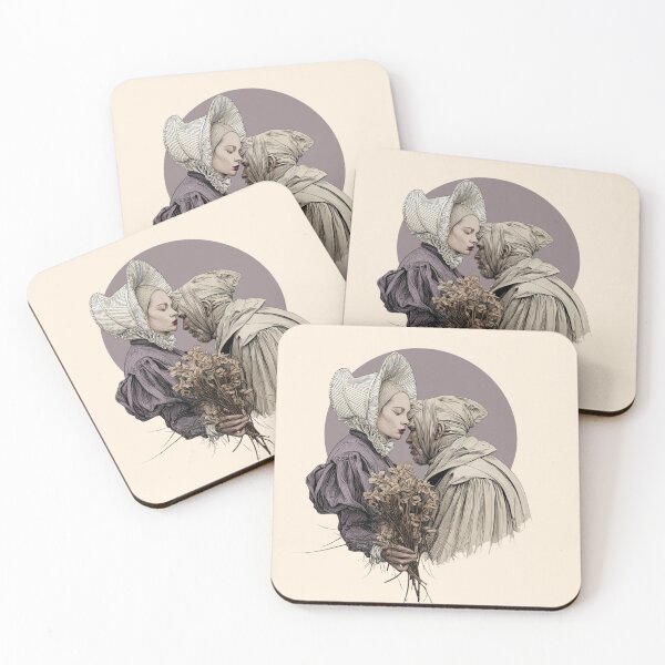Item preview, Gothic Romance Art Vintage Victorian Couple Celestial Purple Moon designed and sold by MiratiZema.