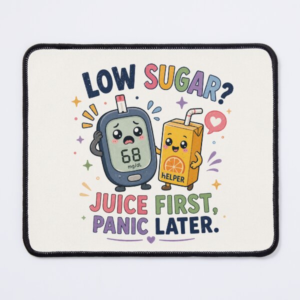 Item preview, Juice First Panic Later Funny Low Blood Sugar Design designed and sold by BlackSector77.
