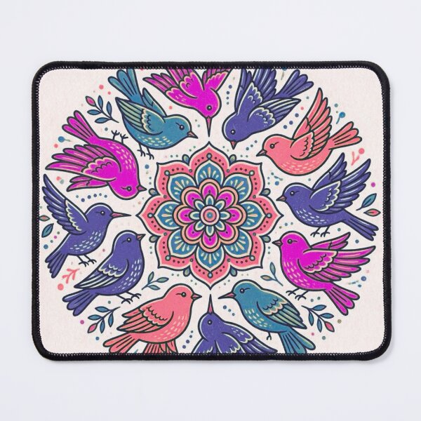 Item preview, Bird Mandala Art Print designed and sold by Lougud.
