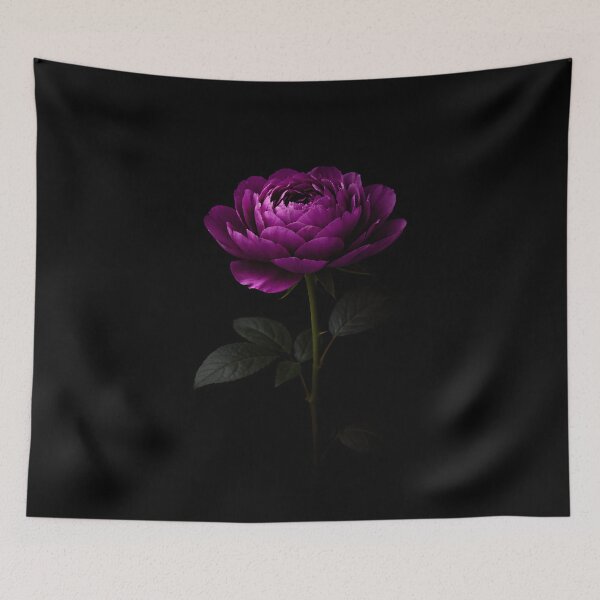 Item preview, Deep Purple Peony Flower Dark Botanical Art designed and sold by bellaever.