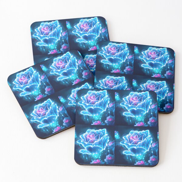Item preview, Neon Blue Rose Design designed and sold by Heavens Blueprint & Designs.