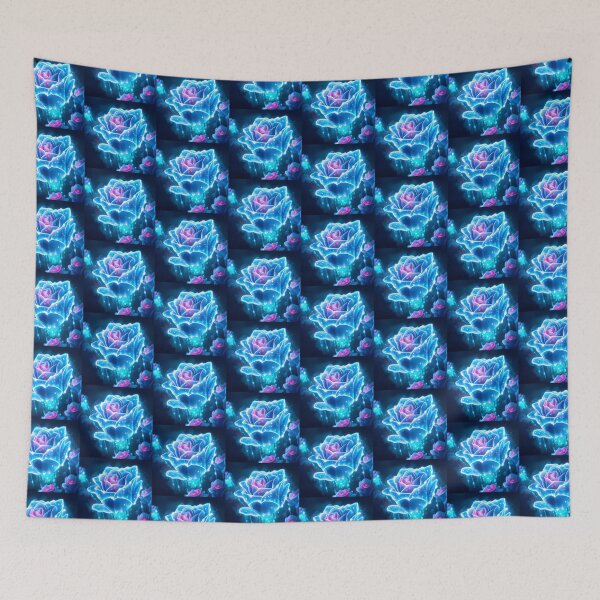 Item preview, Neon Blue Rose Design designed and sold by Heavens Blueprint & Designs.