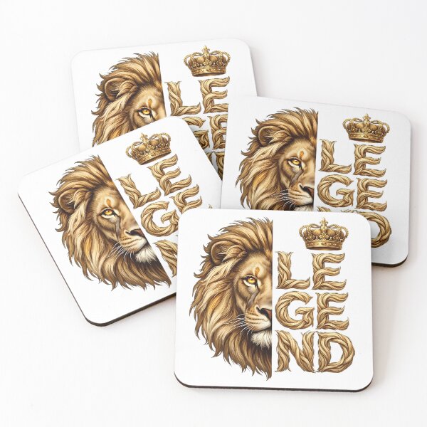 Item preview, LEGEND Lion Mane Typography Crown King  designed and sold by Presshue.