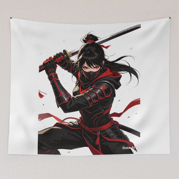 Item preview, Female Ninja with Katana designed and sold by wojtas90.