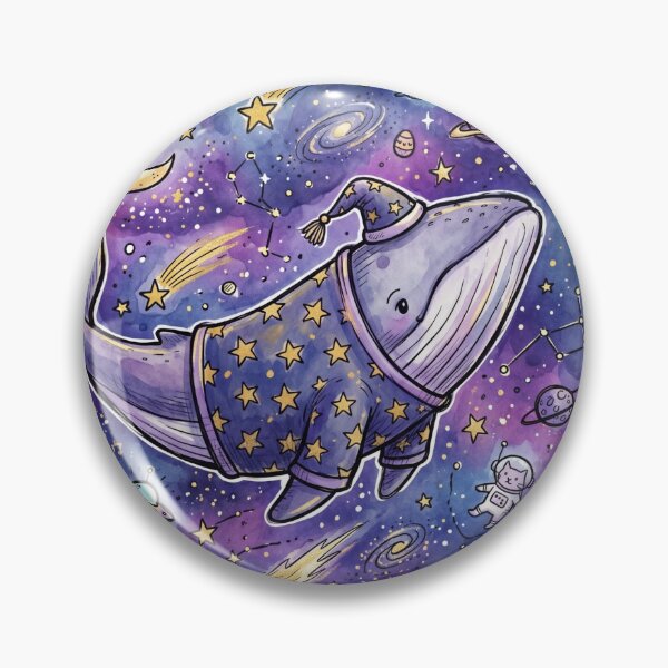 Item preview, Cute Kawaii Galaxy Ocean Whale  designed and sold by Cosmic Doodle Co..