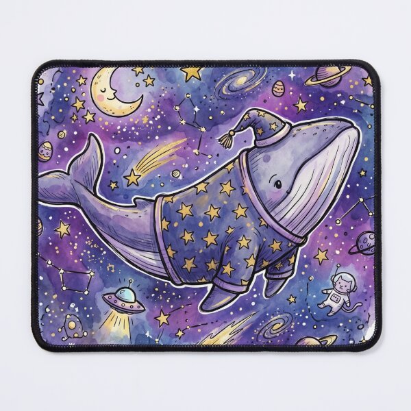Item preview, Cute Kawaii Galaxy Ocean Whale designed and sold by Cosmic Doodle Co..