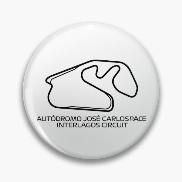 Item preview, Interlagos Circuit Autódromo José Carlos Pace – Minimalist Racing Track Outline Art designed and sold by mentosdesigner.