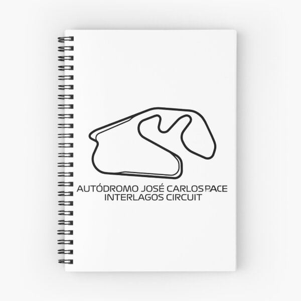 Item preview, Interlagos Circuit Autódromo José Carlos Pace – Minimalist Racing Track Outline Art designed and sold by mentosdesigner.