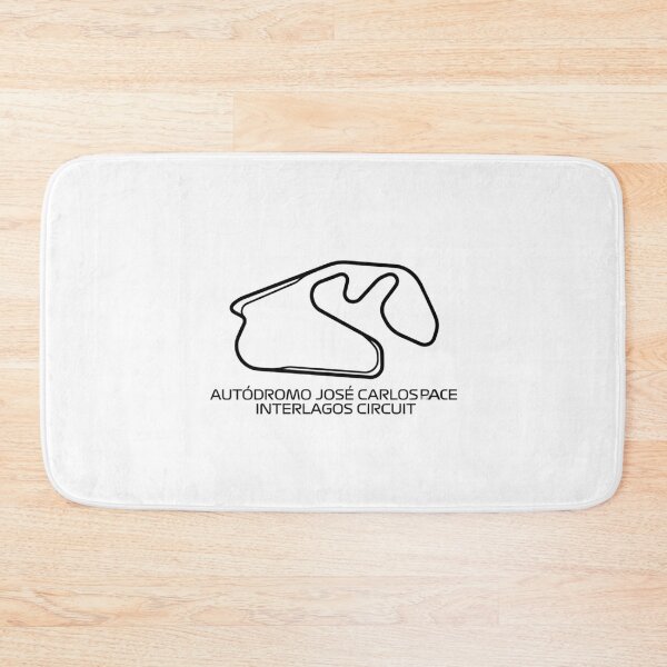 Item preview, Interlagos Circuit Autódromo José Carlos Pace – Minimalist Racing Track Outline Art designed and sold by mentosdesigner.