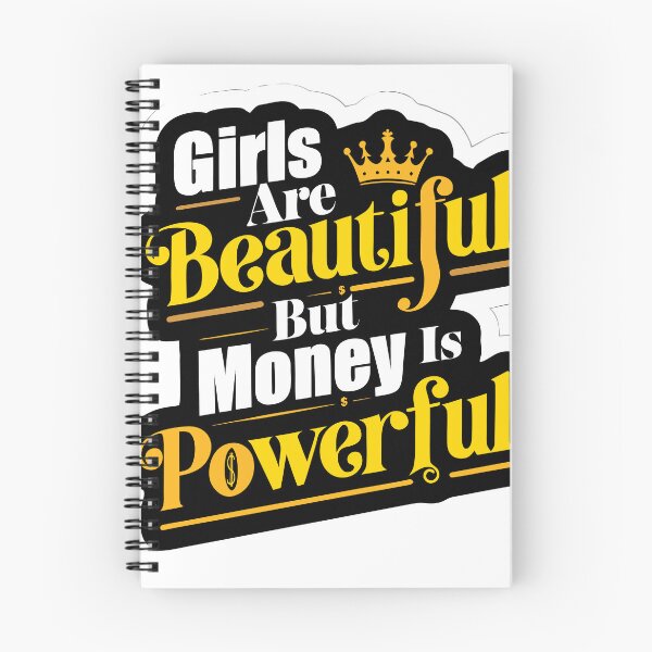 Item preview,   Girls Are Beautiful But Money Is Powerful Sticker designed and sold by inkfusionhub99.