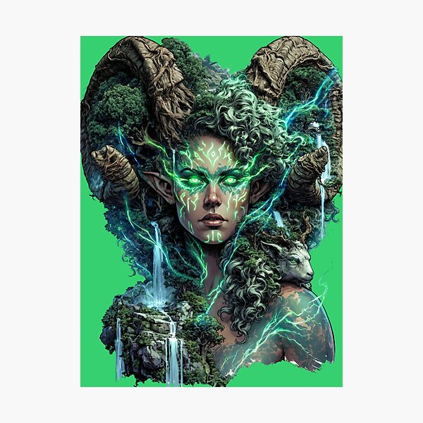 Item preview, Forest Goddess of Ancient Waters designed and sold by MythicMood.