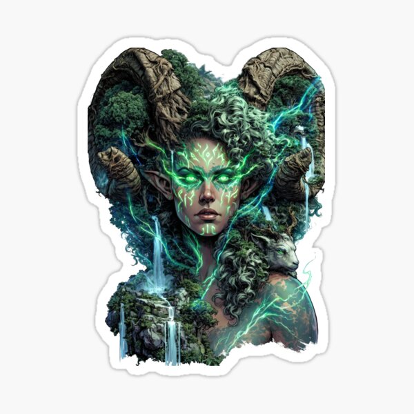 Item preview, Forest Goddess of Ancient Waters designed and sold by MythicMood.