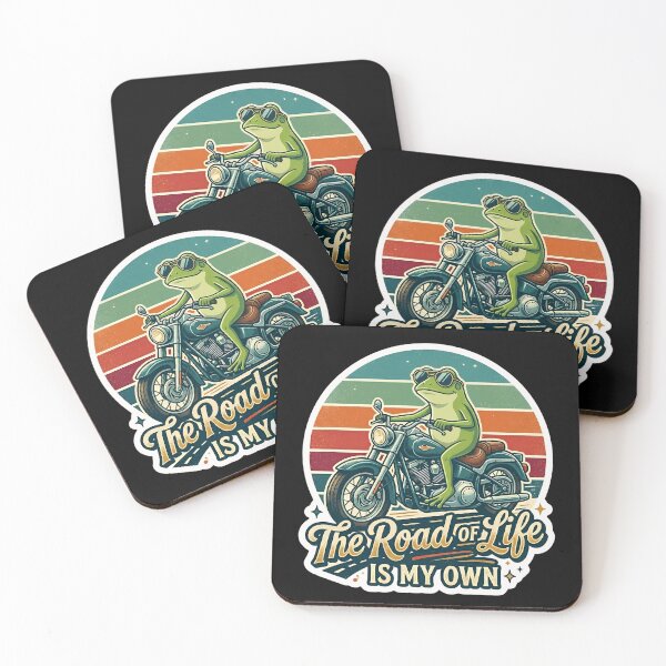 Item preview, The Road Of Life Is My Own Frog Motorcycle Motivational Quote Shirt | Positive Mindset Mental Health Gift For Frog Lovers designed and sold by Basma Designs | Funny Shirts, Stickers & Mugs.