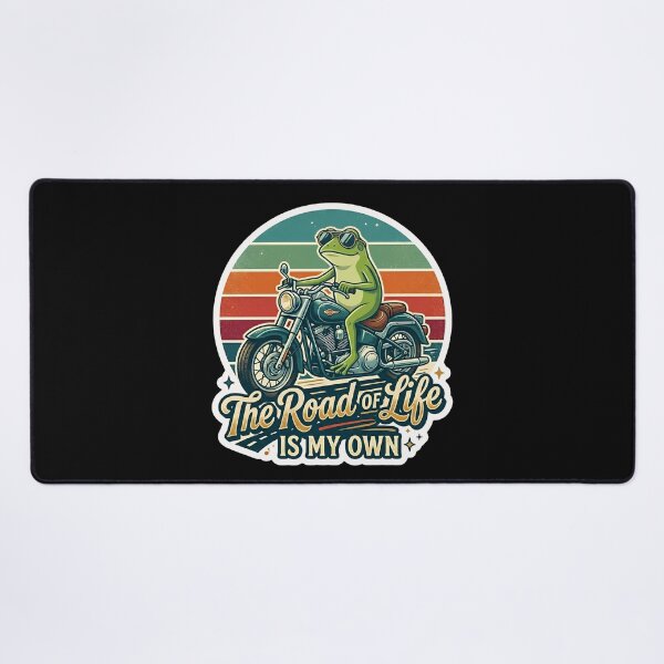 Item preview, The Road Of Life Is My Own Frog Motorcycle Motivational Quote Shirt | Positive Mindset Mental Health Gift For Frog Lovers designed and sold by Basma Designs | Funny Shirts, Stickers & Mugs.