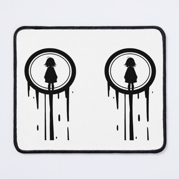 Item preview, Illustration - Manga Girl Silhouette, Black and White Melancholy designed and sold by Reverso-Design.
