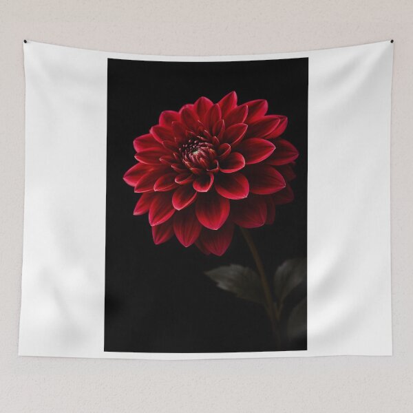 Item preview, Deep Red Dahlia Flower Botanical Bloom designed and sold by bellaever.