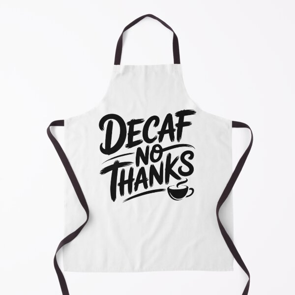 Item preview, Decaf? No Thanks – Funny Coffee Lover Typography Design designed and sold by Cool-cat-art.