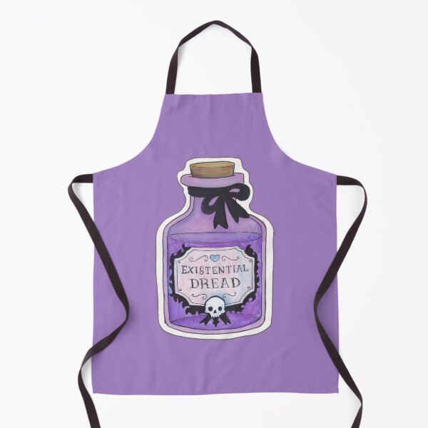 Item preview, Existential Dread Potion Bottle — Pastel Goth Funny Creepy Cute Art designed and sold by Darkfully-Done.