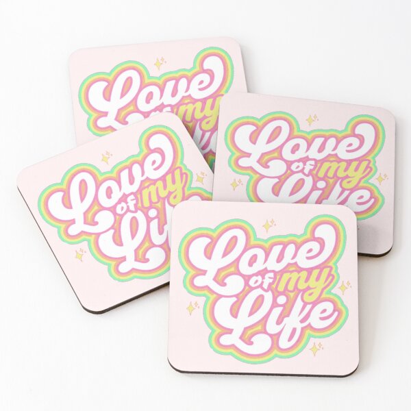 Item preview, Love of My Life Retro Pastel Typography designed and sold by Randomundi.