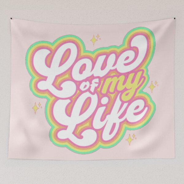 Item preview, Love of My Life Retro Pastel Typography designed and sold by Randomundi.
