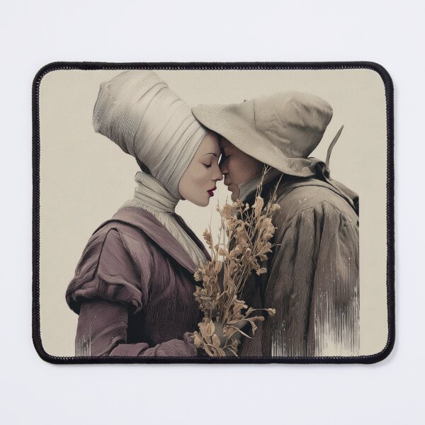 Item preview, Minimalist Contrast Embrace Vintage Etching Portrait Illustration designed and sold by MiratiZema.