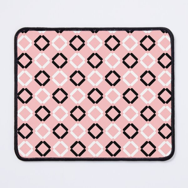 Item preview, Rosy brown, black & white tiles designed and sold by Mint + Midnight.
