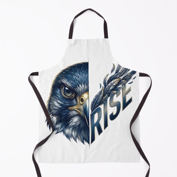 Item preview, RISE Falcon Feather Typography Bird Art designed and sold by Presshue.