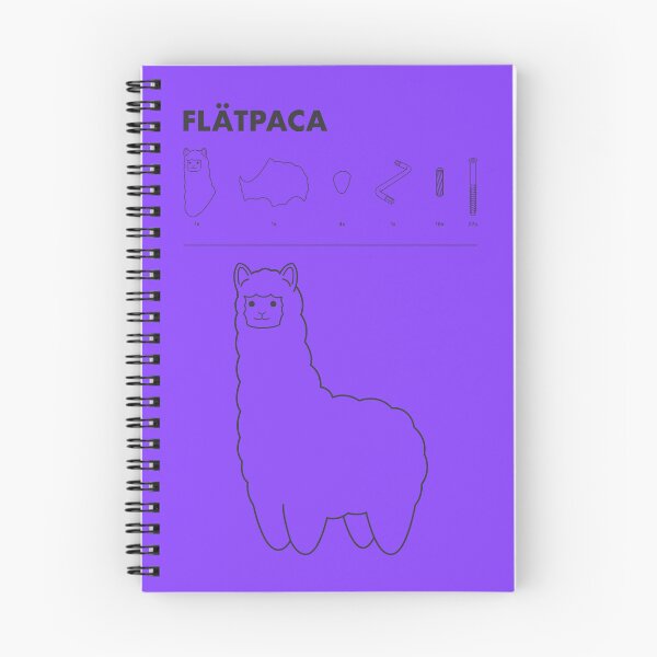 Item preview, Flatpaca flat pack Alpaca - Purple designed and sold by animinimal.